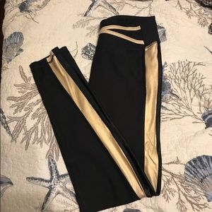 Gold and Black Leggings